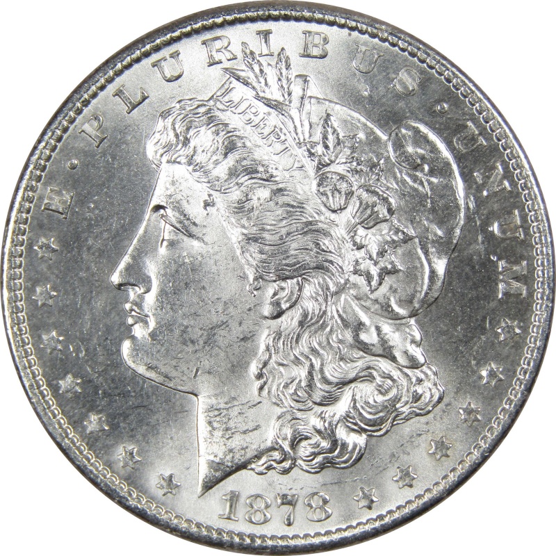 1878 S Morgan Dollar BU Uncirculated Mint State 90% Silver $1 US Coin