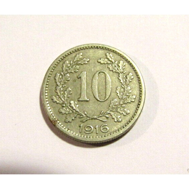 Austria 1916 10 Heller Coin