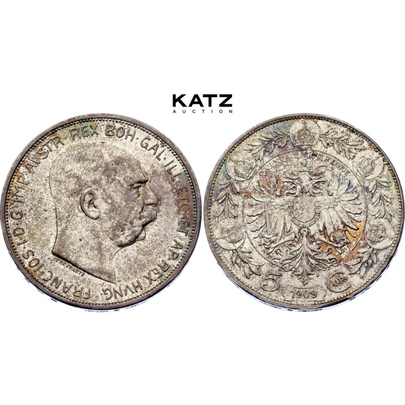 Austria 5 Corona 1909