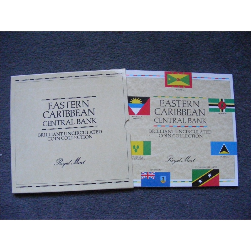 W602 East Caribbean 6 Coin Uncirculated Set 1987 FREE POSTAGE