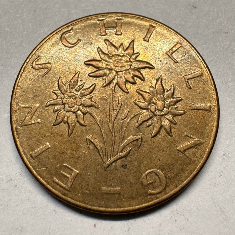 1963 Austria 1 Schilling - Beautiful Coin - #A-049-B