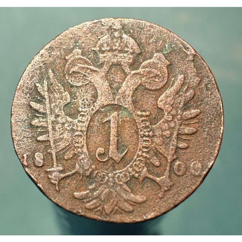 XF dets -  Austria  - 1800 S - 1 Kreuzer  - Excellent Copper Coin!