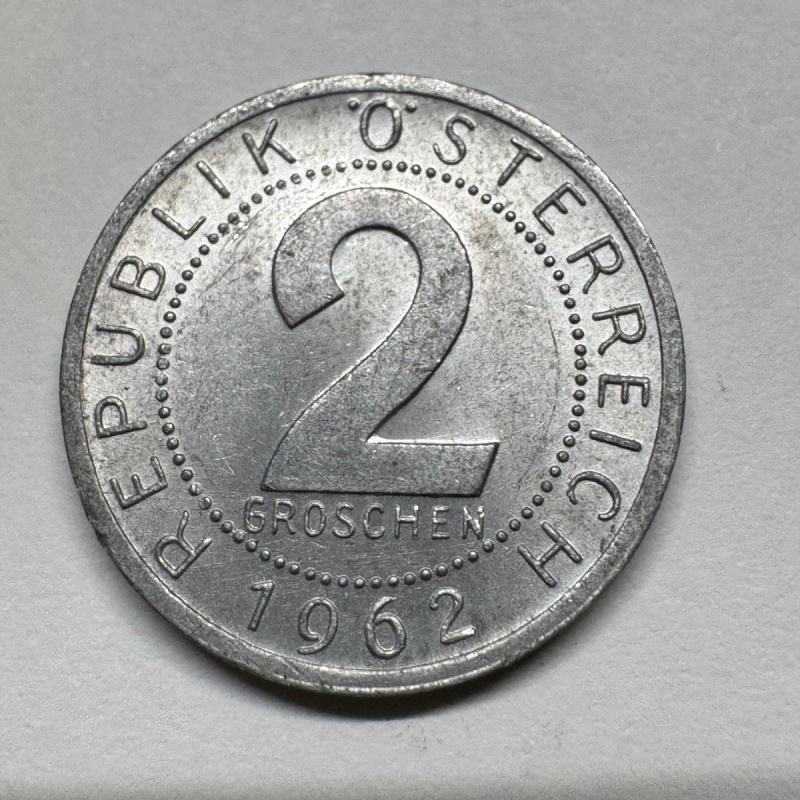 1962 Austria 2 Groschen - Coin #C-097