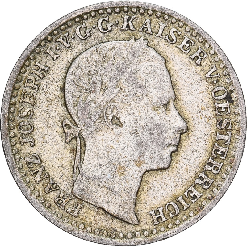 [#138307] Austria, Franz Joseph I, 10 Kreuzer, 1861, Venice, Silver, EF, KM:2204
