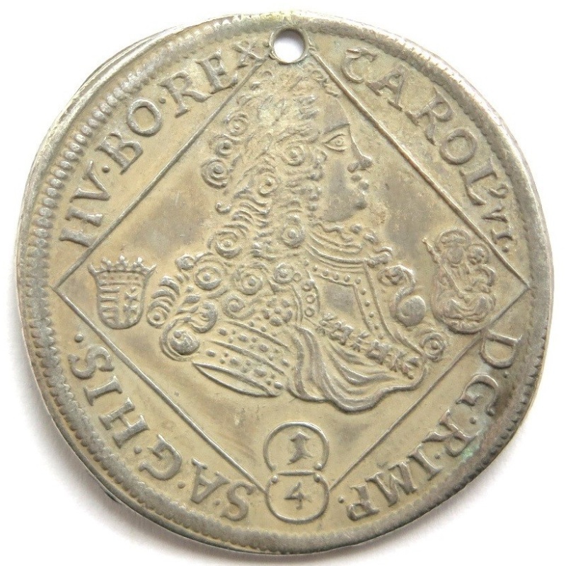 [R3994] 1/4 Taler 1722 Nagybanya, Allemagne Hongrie, Karl Vi. (1711-1740)