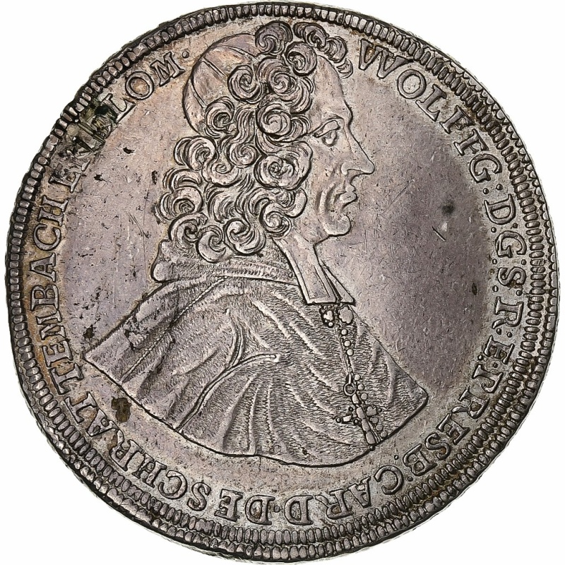 [#1288601] Bishopric of Olomouc, Wolfgang von Schrattenbach, Thaler, 1716, Krom?