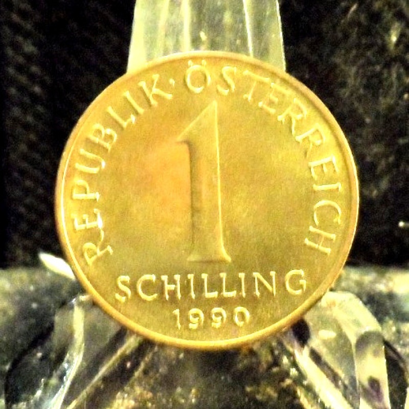 CIRCULATED,AU IN GRADE, 1990 1 SCHILLING AUSTRIAN COIN(80819)#1
