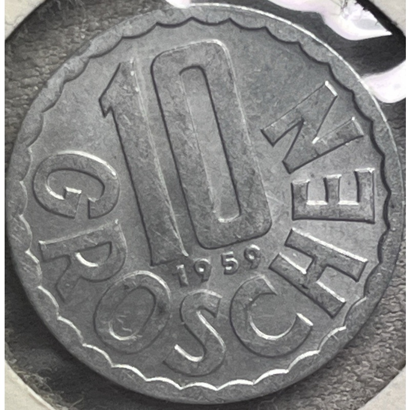 1959 Austria 10 Groschen Republik Österreich Imperial Eagle