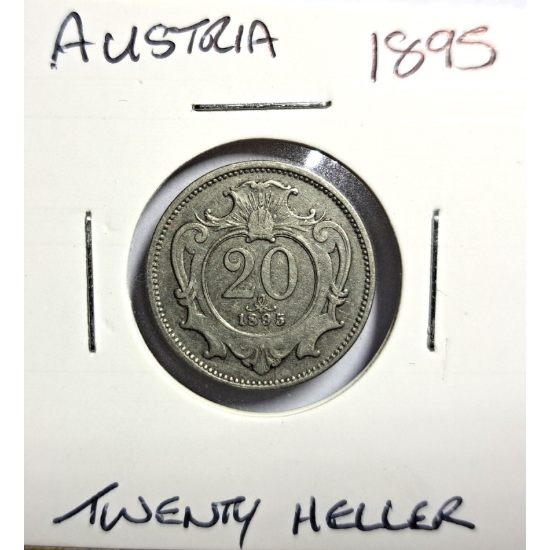 @@@ A SUPERB  AUSTRIA 1895 TWENTY HELLER  @@@
