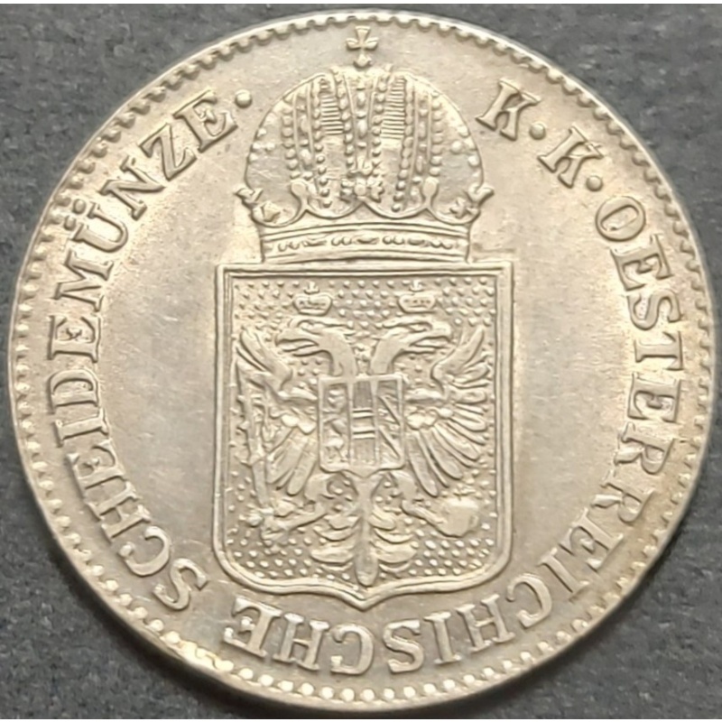AUSTRIA ÖSTEREICH 6 KREUZER 1849 A KM#2200 VF++ SILVER FRANC JOSEPH I. 1848-1916