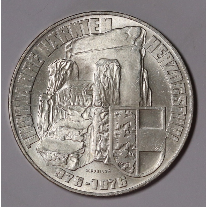 1976 Austria 100 Schilling, Carinthia-  Silver Coin KM#?2931 Unc