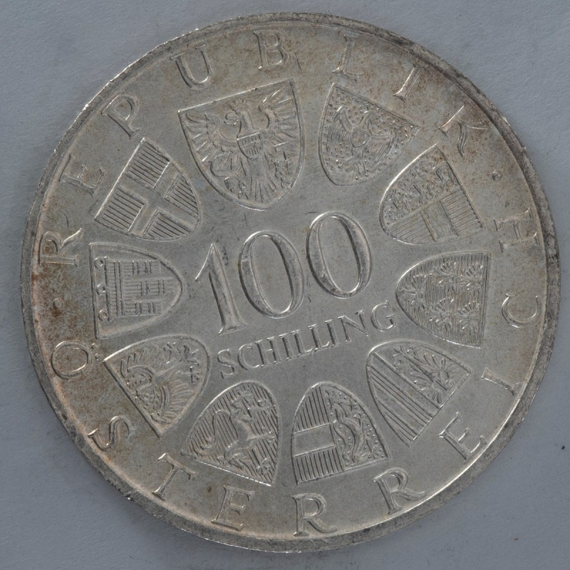 1979 Austria 100 Schilling Bregenz silver coin Austrian Mint