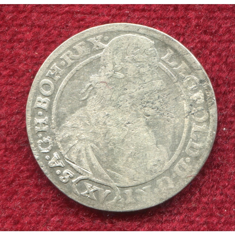 Austria,Silesia 15 Kreuz 1664  Leopold I. GH Wroclaw Poland ,silver coin