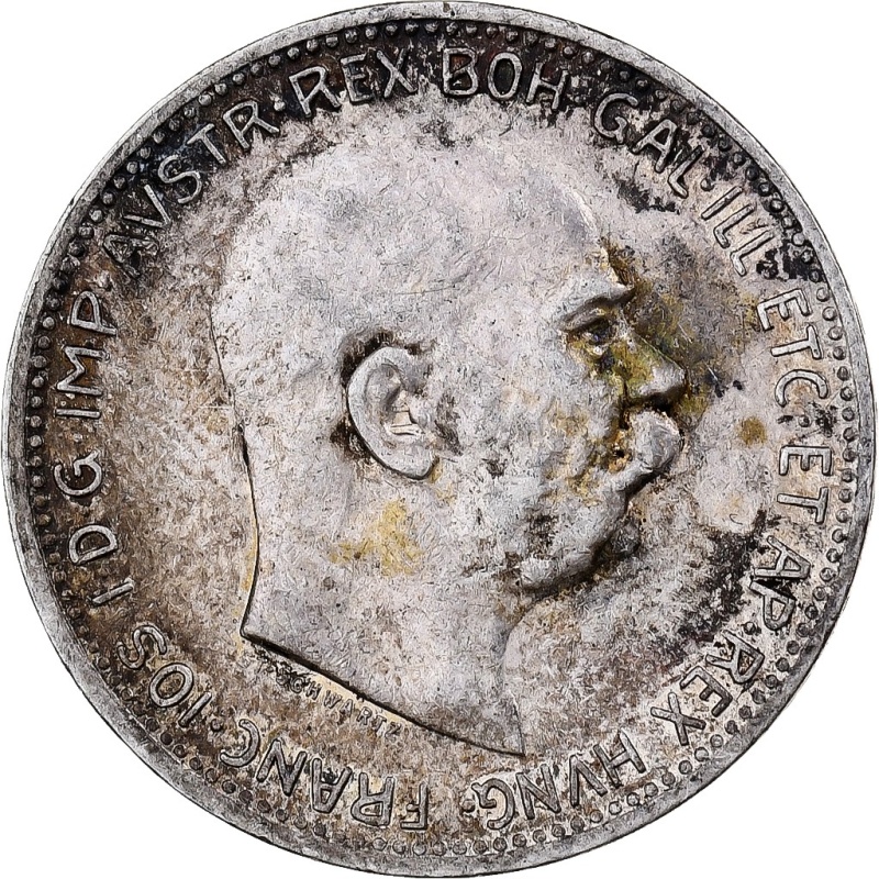[#1115321] Austria, Franz Joseph I, Corona, 1915, Silver, EF(40-45), KM:2820