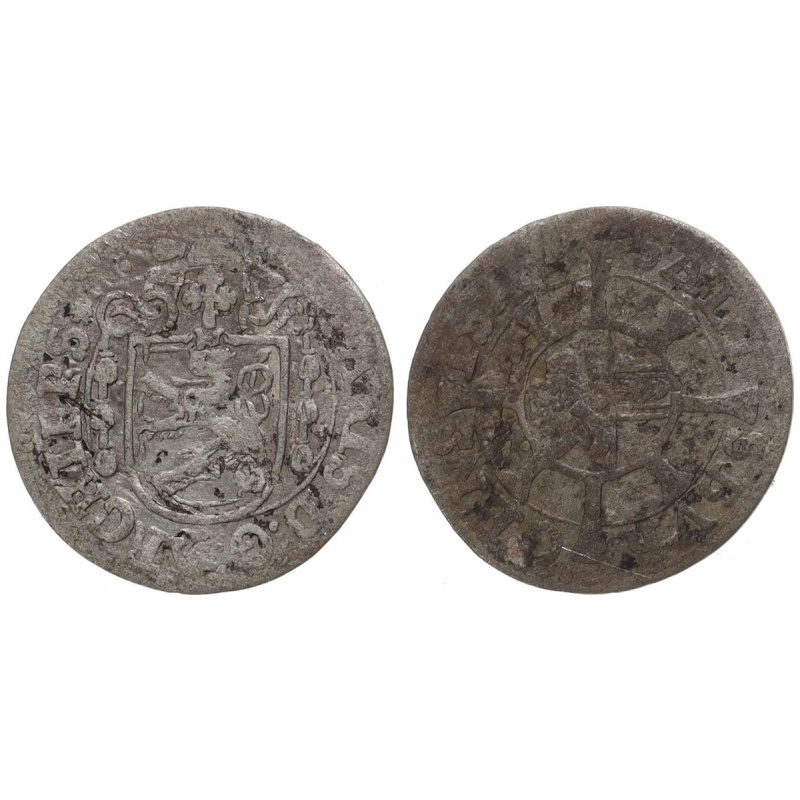 Austria Salzburg 1 Kreuzer 1623-1653 - Silver, 0.74g, Ø 16mm KM# 84