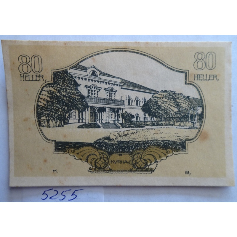 UPPER  AUSTRIA - GEMEINDE  BAD  HALL - 80 Heller - STAIN - JPR  76-IIa