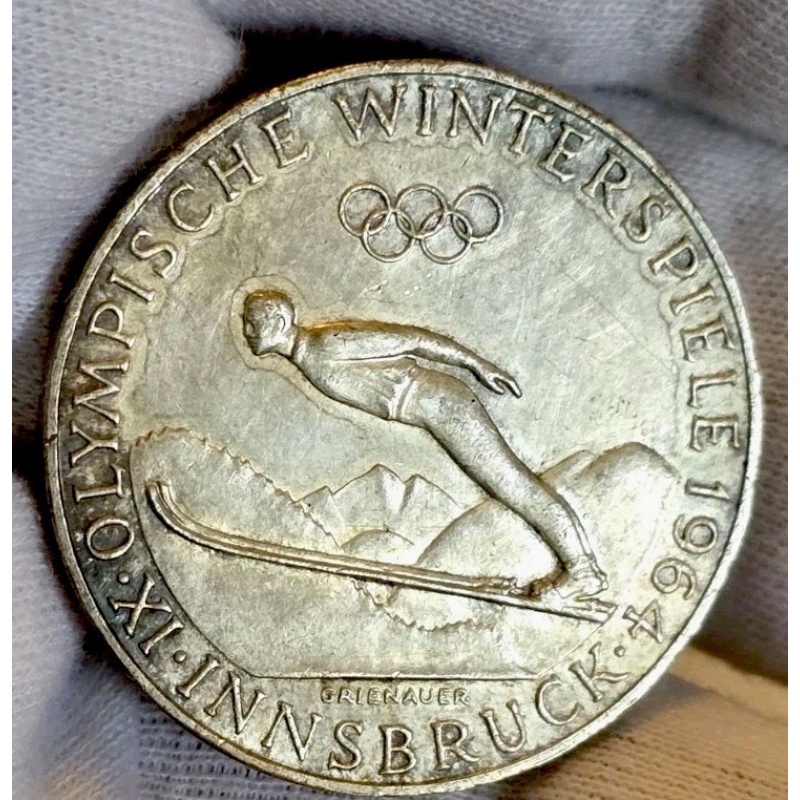 C49. 1964 Austria 50 Schilling KM# 2896 Circulated Coin 20.0g