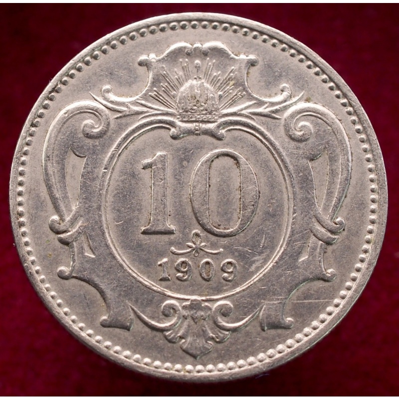 Austria 10 Heller 1909 (L1309) - CA-D