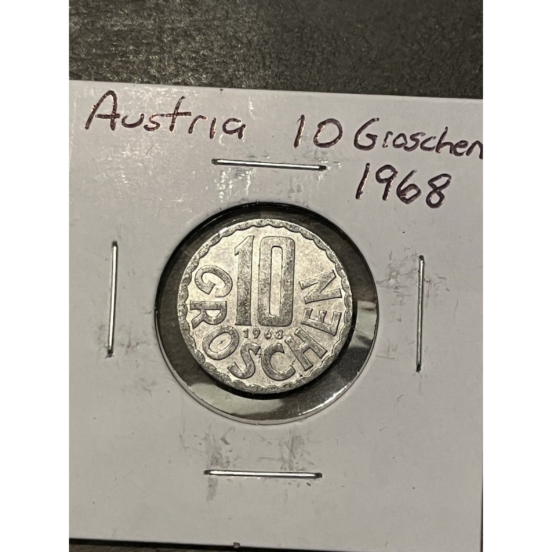 Austria 1968 10 Groschen Coin