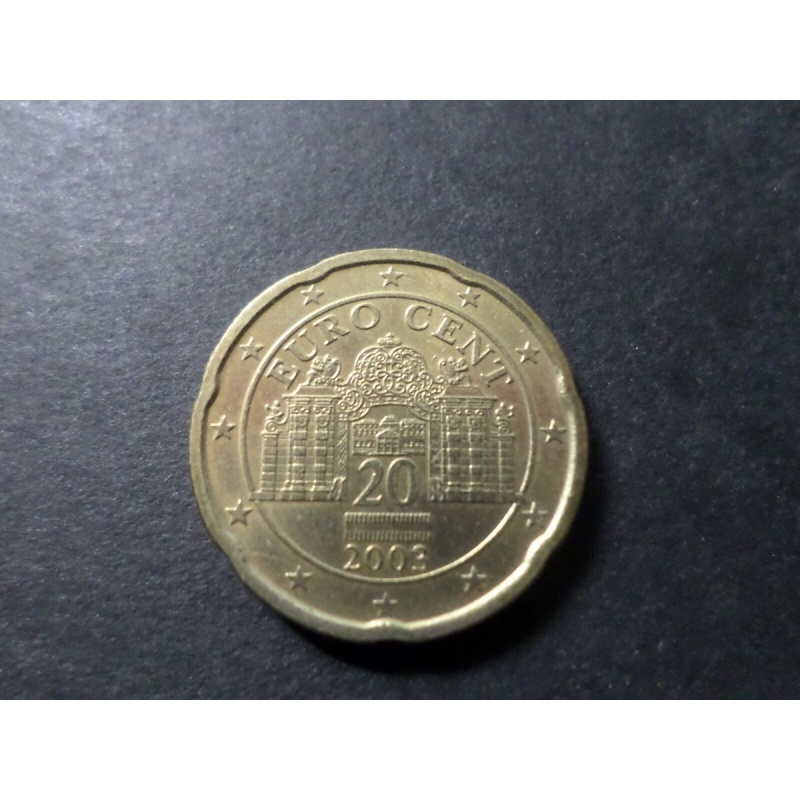 AUSTRIA - Coin 20 Cents Euro 2003 - TTB