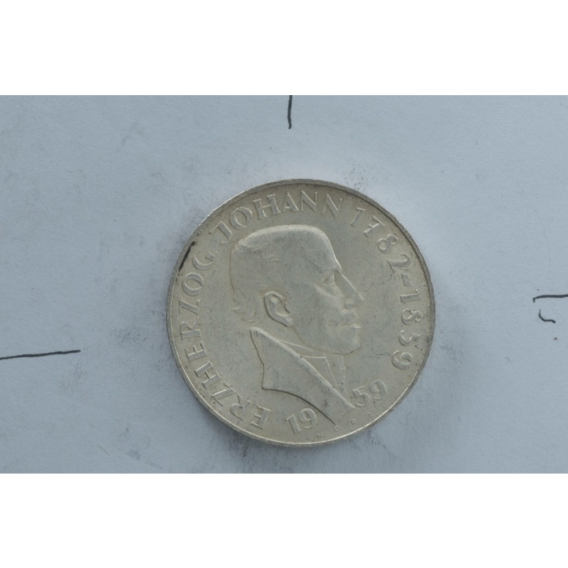 1959 Austria 25 Schilling silver coin Republic of Austria Austrian Mint vintage