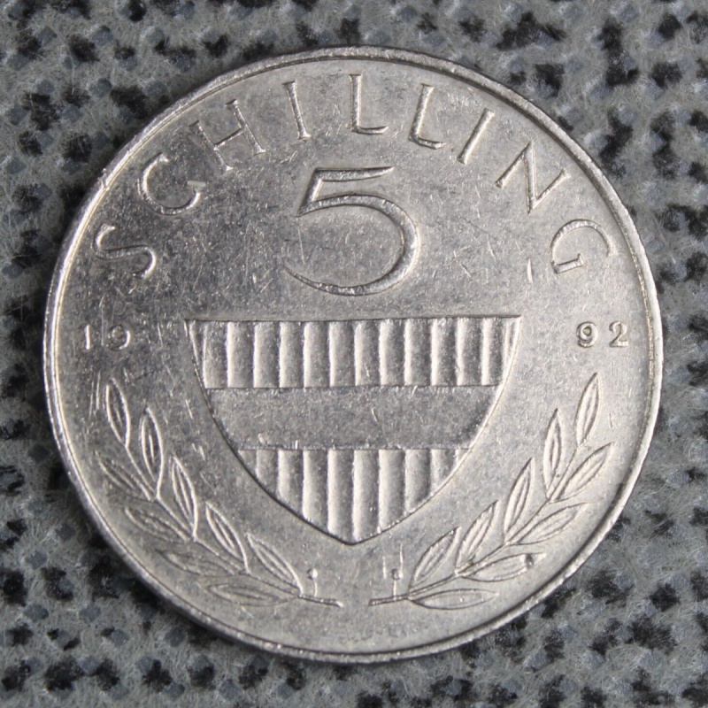1992 Austria 5 Schilling Lipizzaner Horse Rider Vintage Copper-Nickel ø 23.5mm