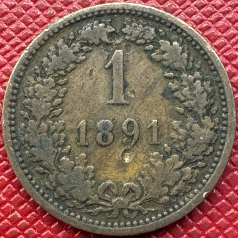 Austria, Empire 1891 Copper 1 Kreuzer. Franz Joseph I. KM# 2187