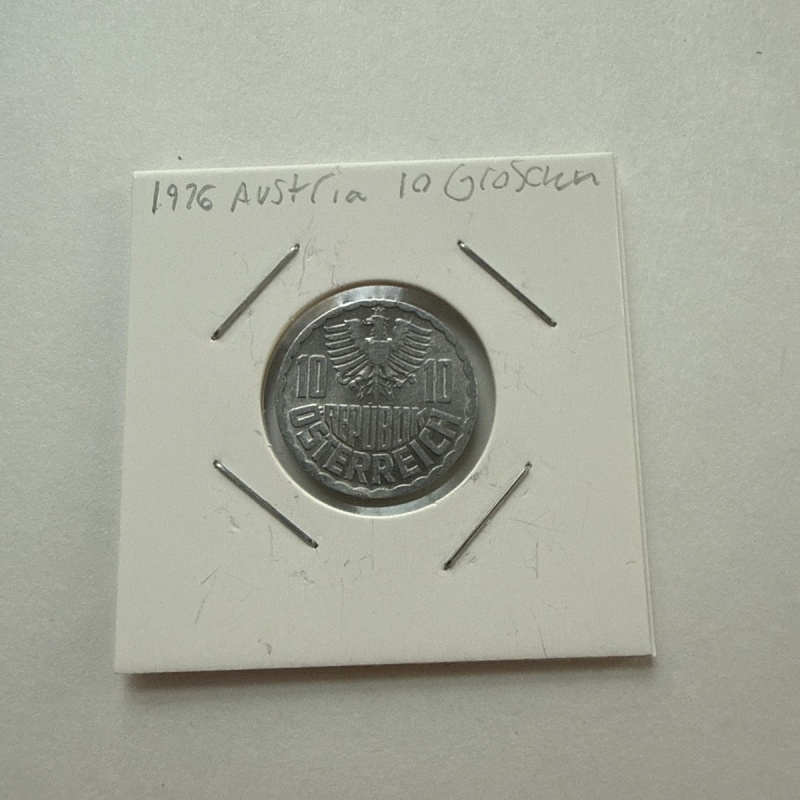 1976 Austria 10 Groschen - Beautiful Coin