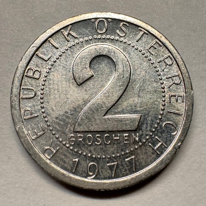 1977 Austria 2 Groschen - Beautiful Coin - #A-063-B
