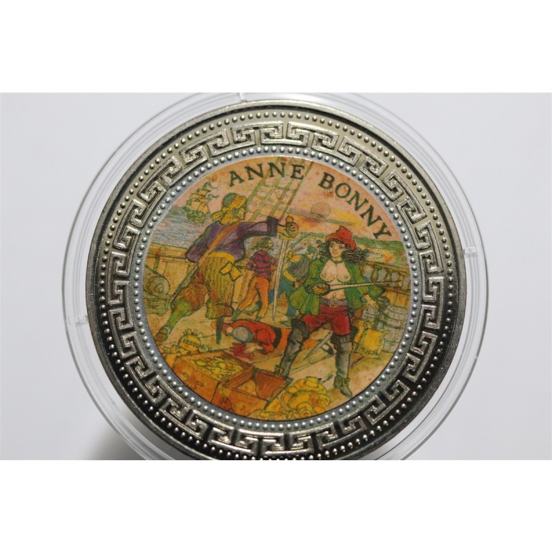 ?? ???? HONG KONG 1 DOLLAR 1998 ANNE BONNY COLOURED B90 #5670