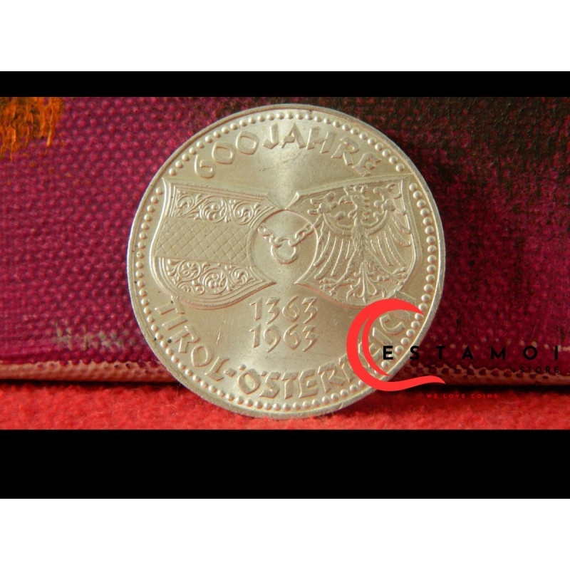 Austria, 1963, 50 Schilling Silver Coin – 600 Years of Tyrol