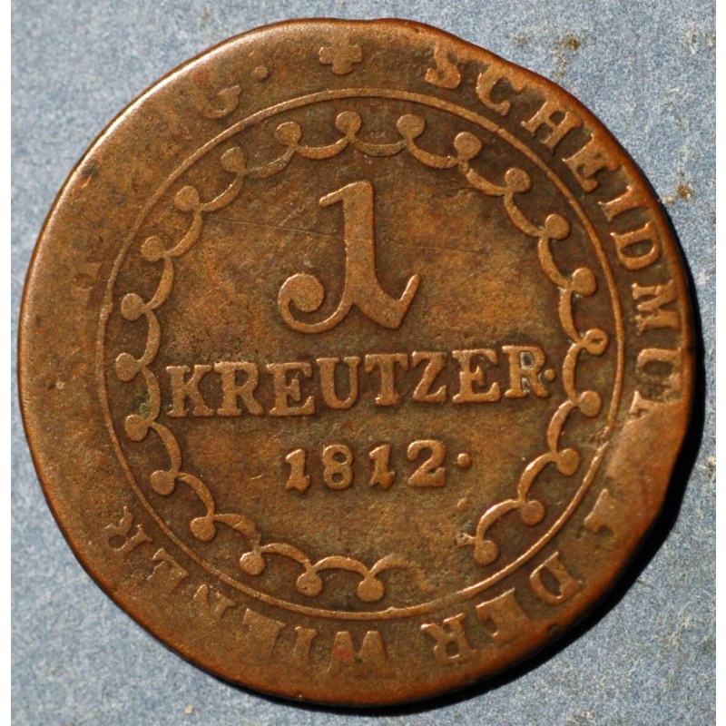 1812 E Kreuzer Austria  Franz II KM# 2112