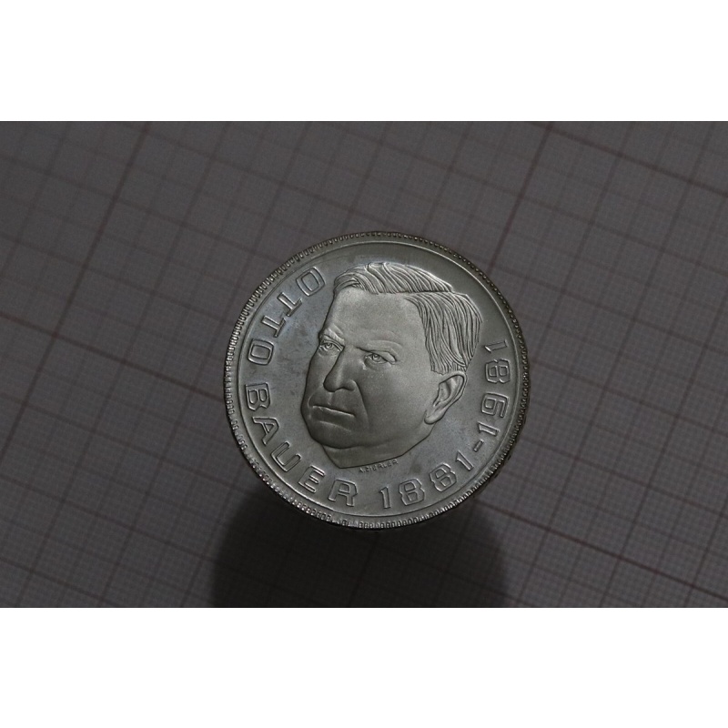?? ???? Austria 500 SCHILLING 1981 SILVER Otto Bauer PROOF B77 #Z6237