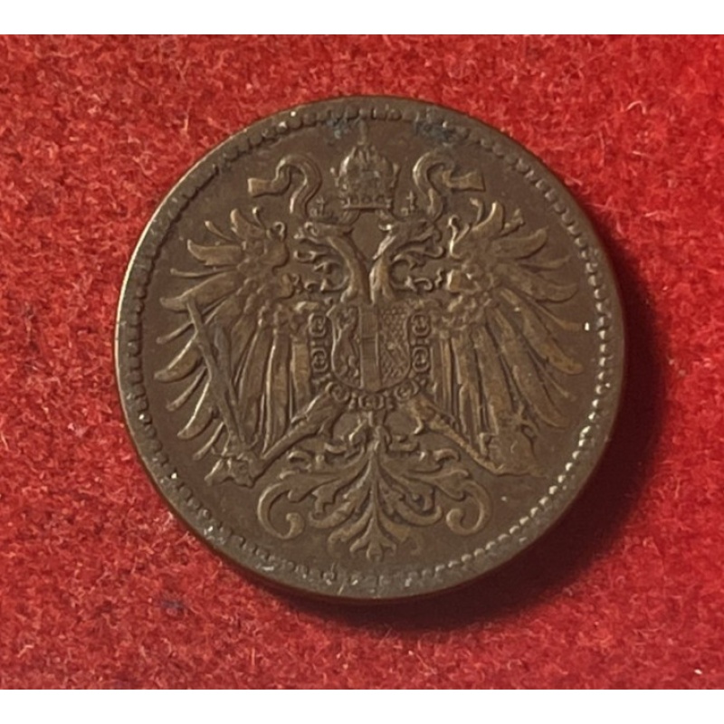 Austria 2 Heller 1909 Bronze Coin KM#2801 T9927