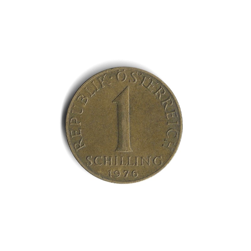 1976 Austria - 1 Schilling - 172 - Aluminum Bronze - 4.2g