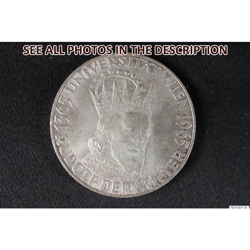 NobleSpirit Desirable 1965 Austria Silver 50 Schilling University of Vienna Ann.