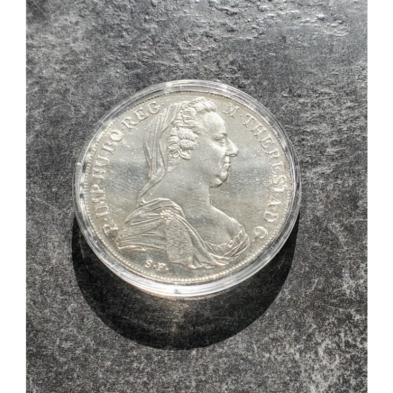 1780 Austria Maria Theresa Silver Thaler Restrike Coin .833 Silver 28g