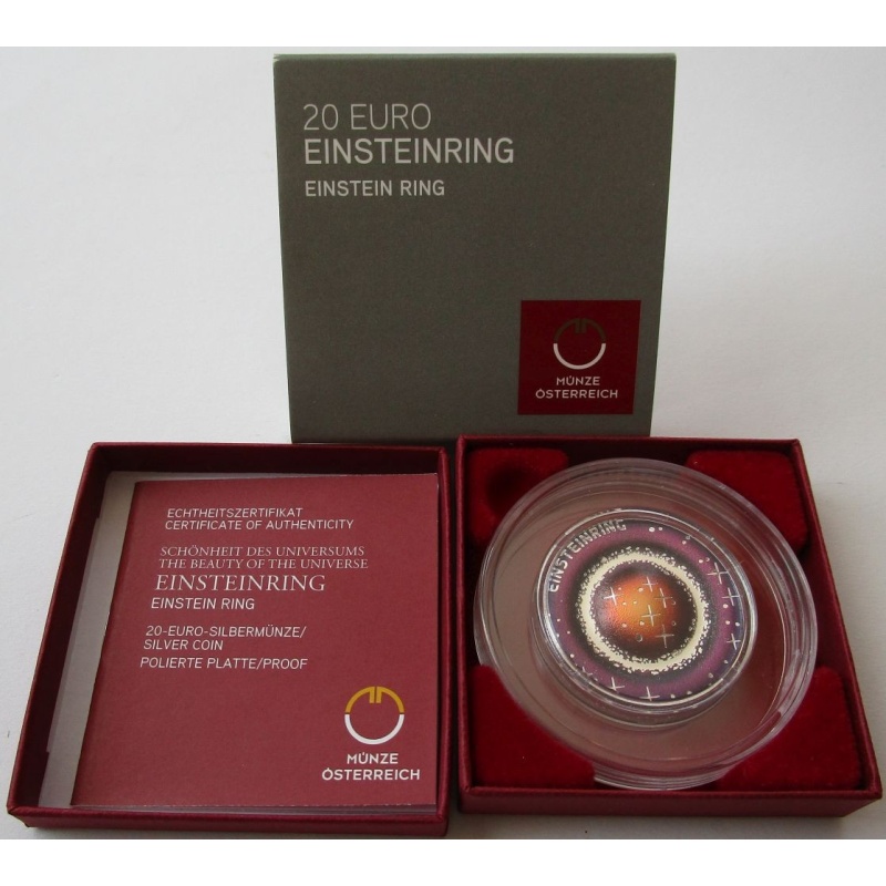 Austria 20 Euro 2025 Beauty of the Universe Einstein Ring 2/3 Oz Silver