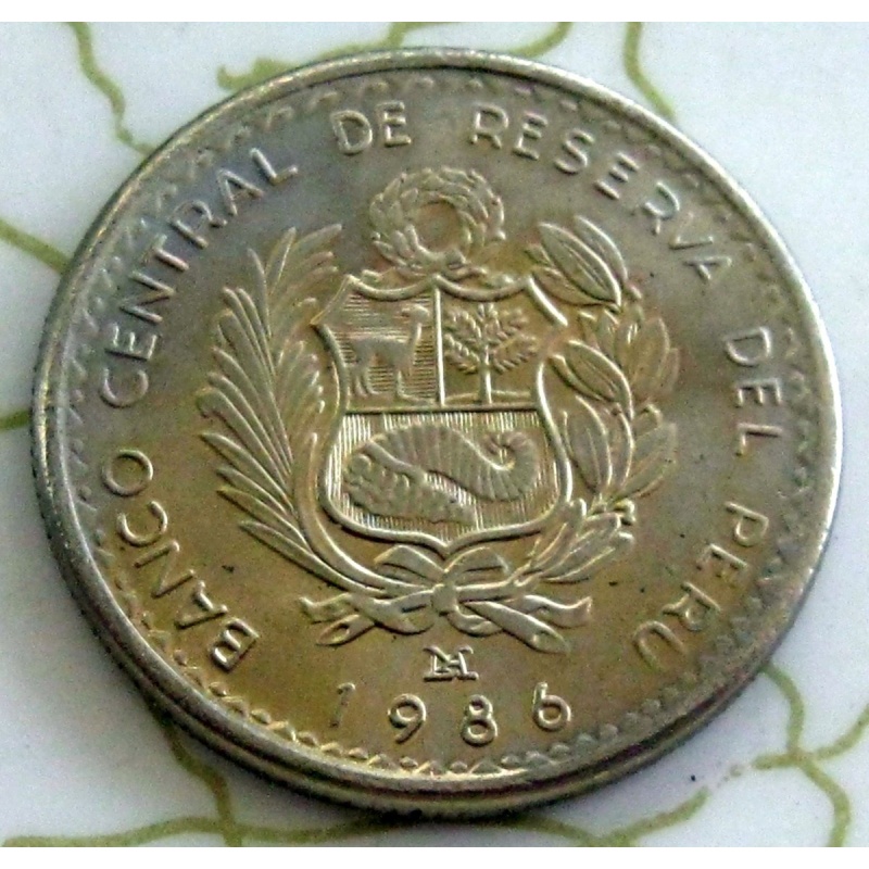PERU CINCO INTIS 1986 BU "A"