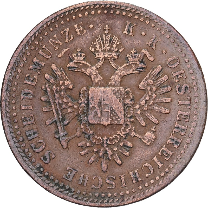 [#138272] Austria, Franz Joseph I, 1 Kreuzer, 1851, Kremnica, Copper, EF(40-45),