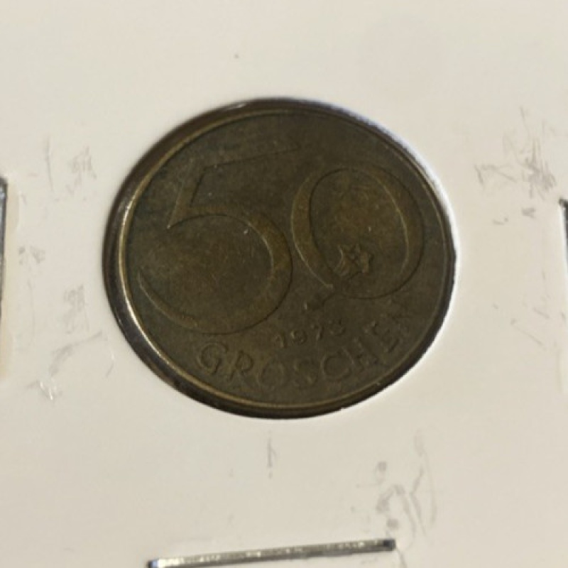 AUSTRIA 1973 XF 50 GROSCHEN COIN