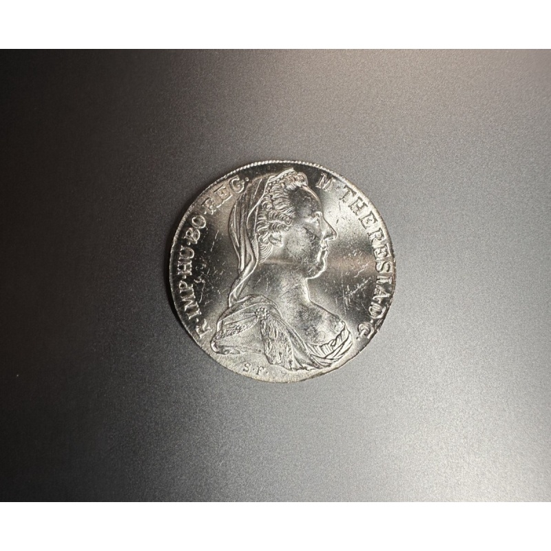 1780 Austria Maria Theresa Thaler Silver Restrike Coin MTT 42mm Large Silver UNC