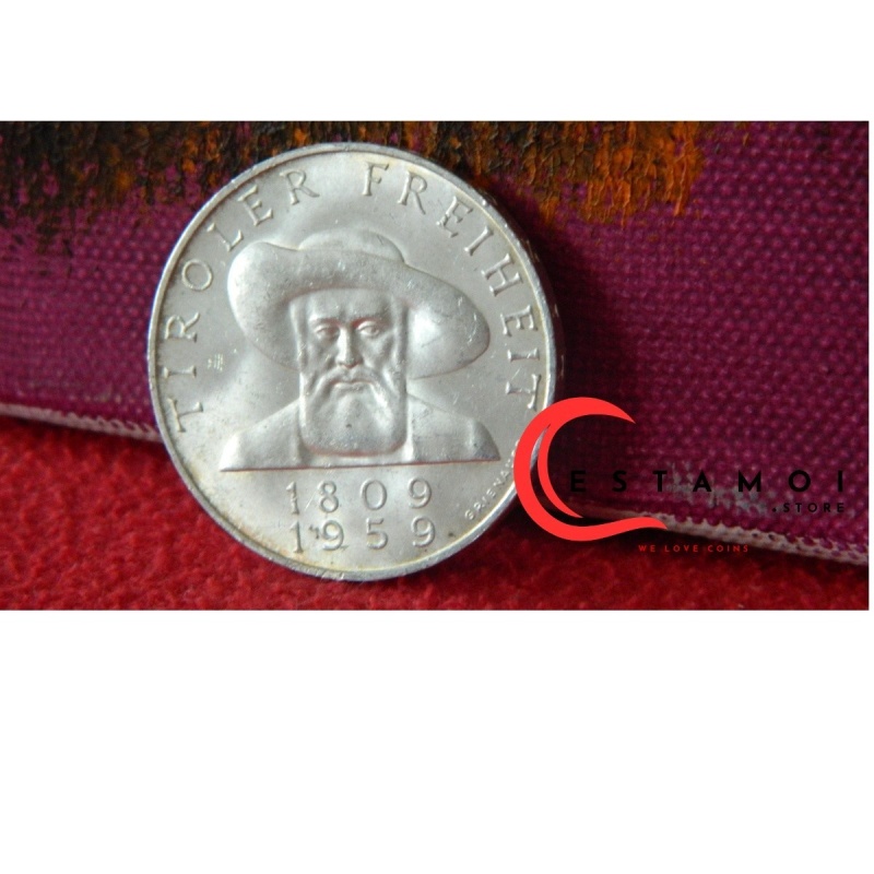 Austria, 1959, 50 Schilling, Silver Coin, Tiroler Freiheit 1809–1959 !