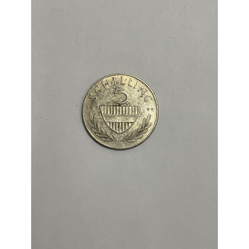Austria, 1960 5 Schilling Silver Coin. Nice coin. See pictures for details! 14E