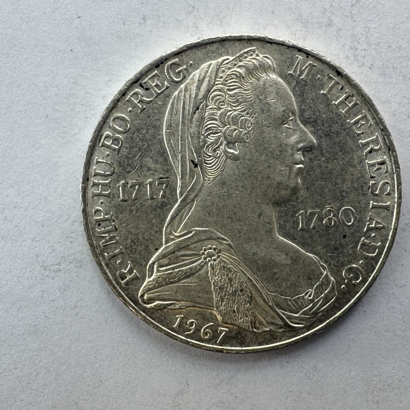 Maria Theresa 1967 Austria 25 Schilling Silver Coin 0.800