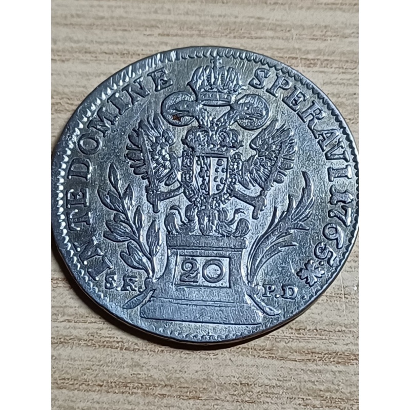Austria 1765 20 Kreuzer Silver Francis I BB +