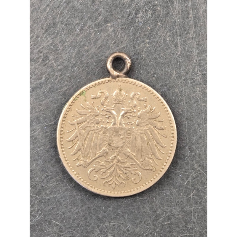 1894 Pendant Coin Austria / Hungary 10 Heller