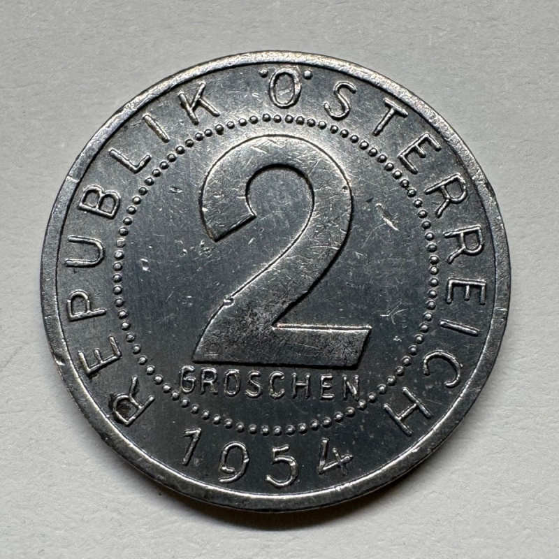 1954 Austria 2 Groschen - Coin #C-093