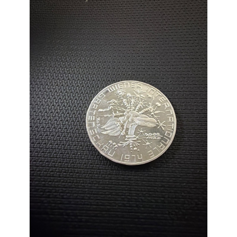 1974 Austria Salzburg Cathedral 50 Schilling Uncirculated Silver Coin