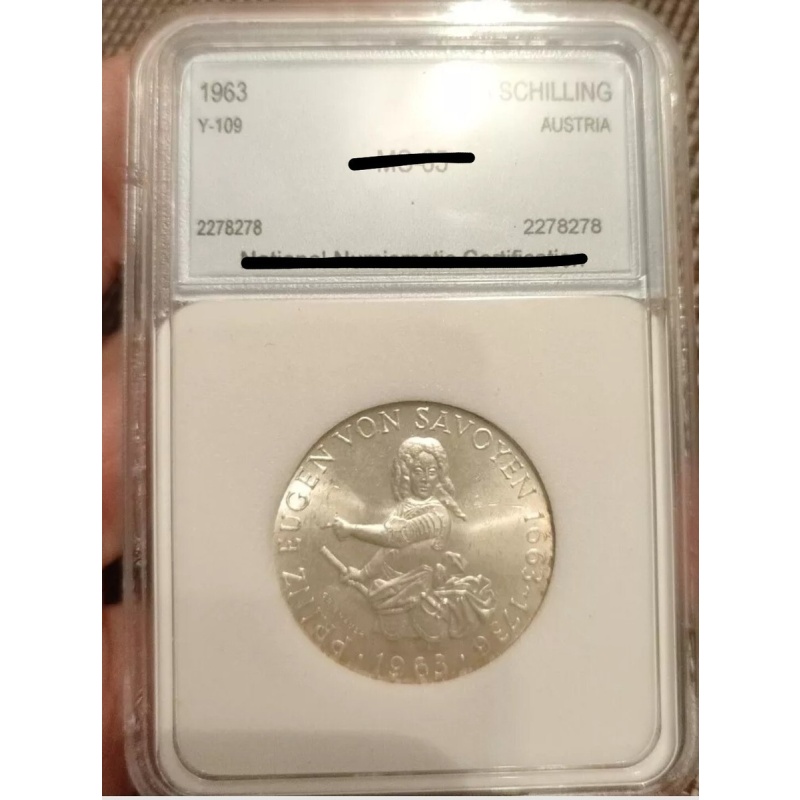Silver Austria ?? 25 Shillings 1963?? High graded UNC ??